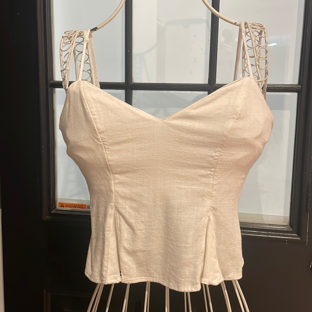 Express peplum crop top